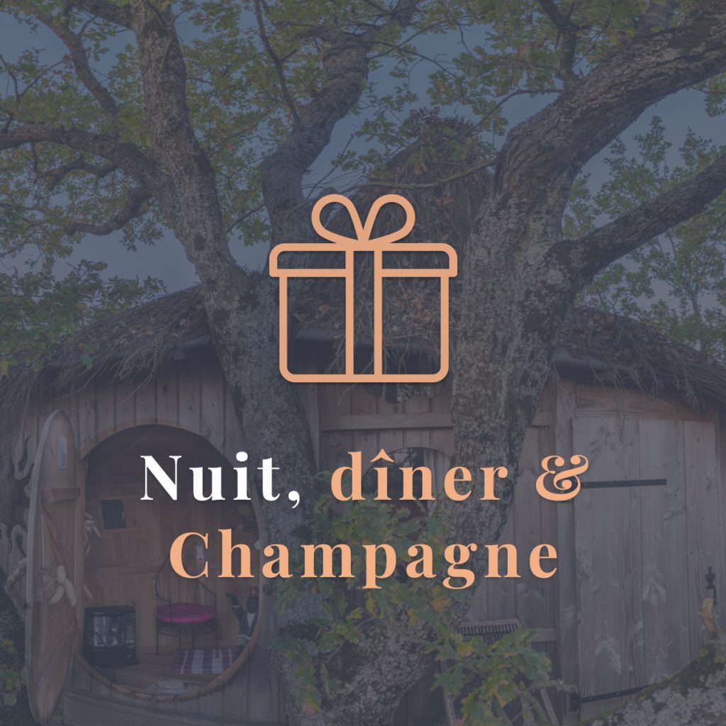 Bon cadeau Duo nuit, dîner et Champagne