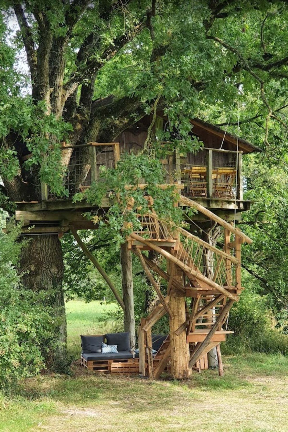 Cabane dans les arbres Anna canapé