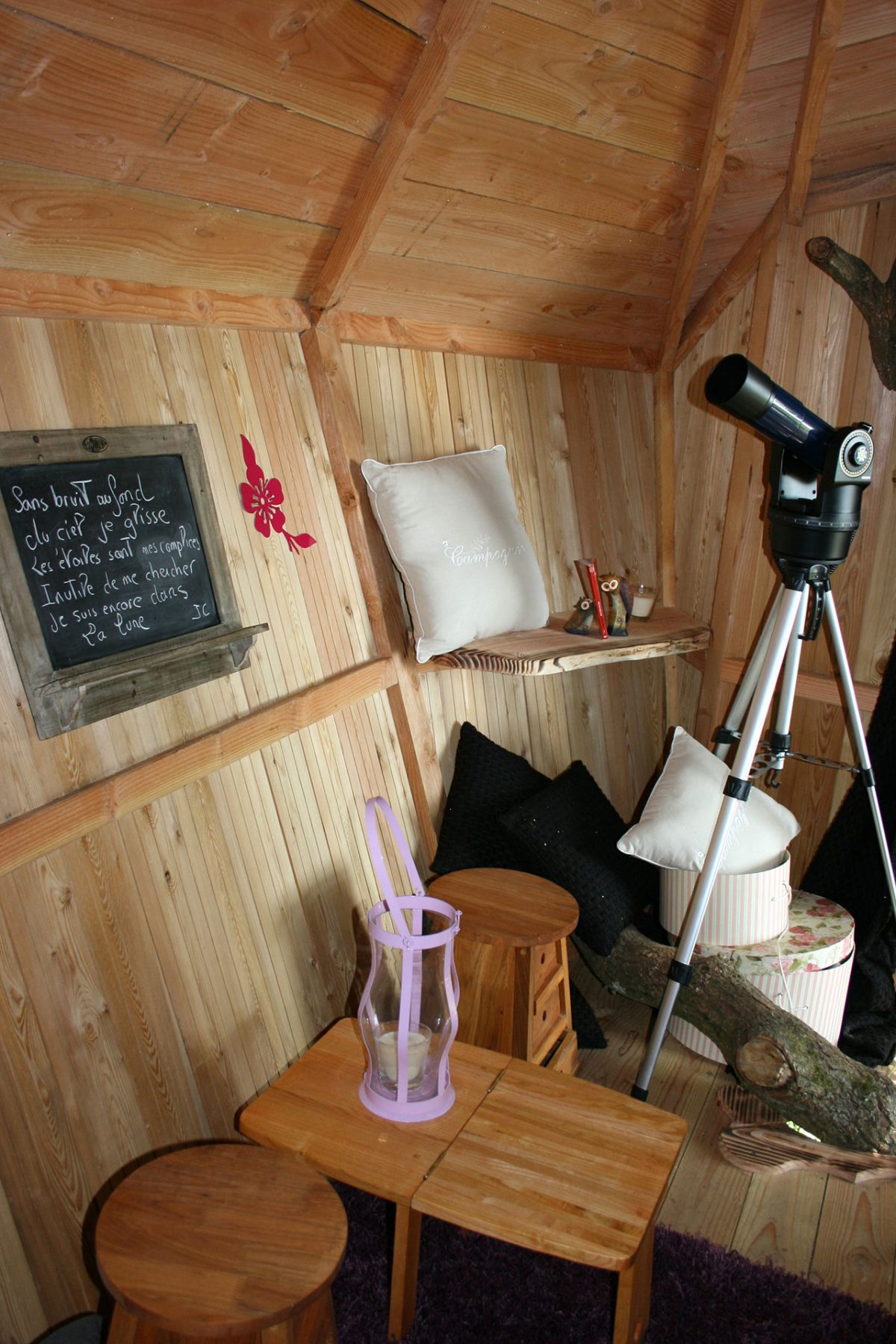 Cabane Mathilde télescope